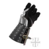 Battle Merchant mittelalterliche Panzerhandschuhe Schlacht von Visby 14. Jh. schwarz - Unteransicht