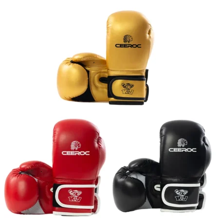 CEEROC – Kinder Boxhandschuhe Kid Air-Cooled (schwarz, rot, gold)