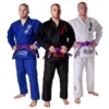 Danrho Brazilian Jiu Jitsu Anzug Legacy 400g alle Farben blau, schwarz, weiß - Vorderansicht an Mann