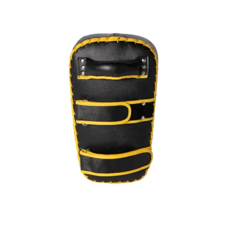 Kwon Arm Mitt Muay Thai schwarz-gelb - Rückansicht