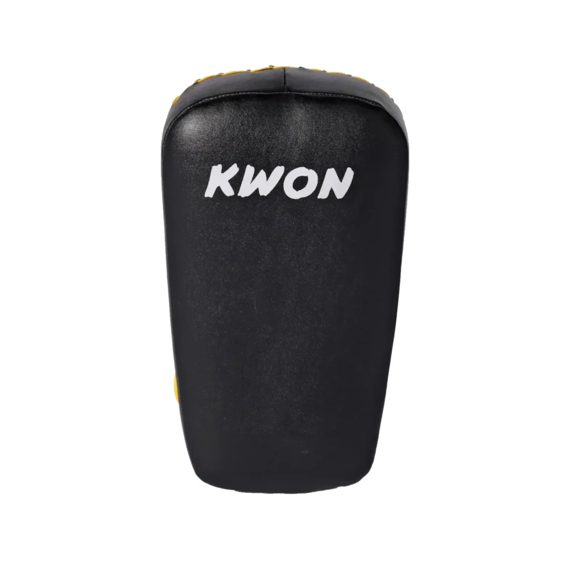 Kwon Arm Mitt Muay Thai schwarz-gelb - Vorderansicht