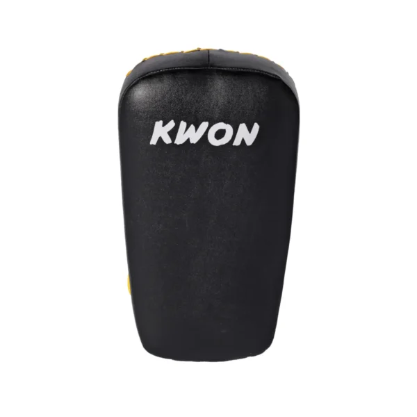 Kwon Arm Mitt Muay Thai schwarz-gelb - Vorderansicht