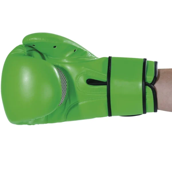Kwon Boxhandschuhe Scratch Grün-Schwarz - Ansicht Innenhand seitlich