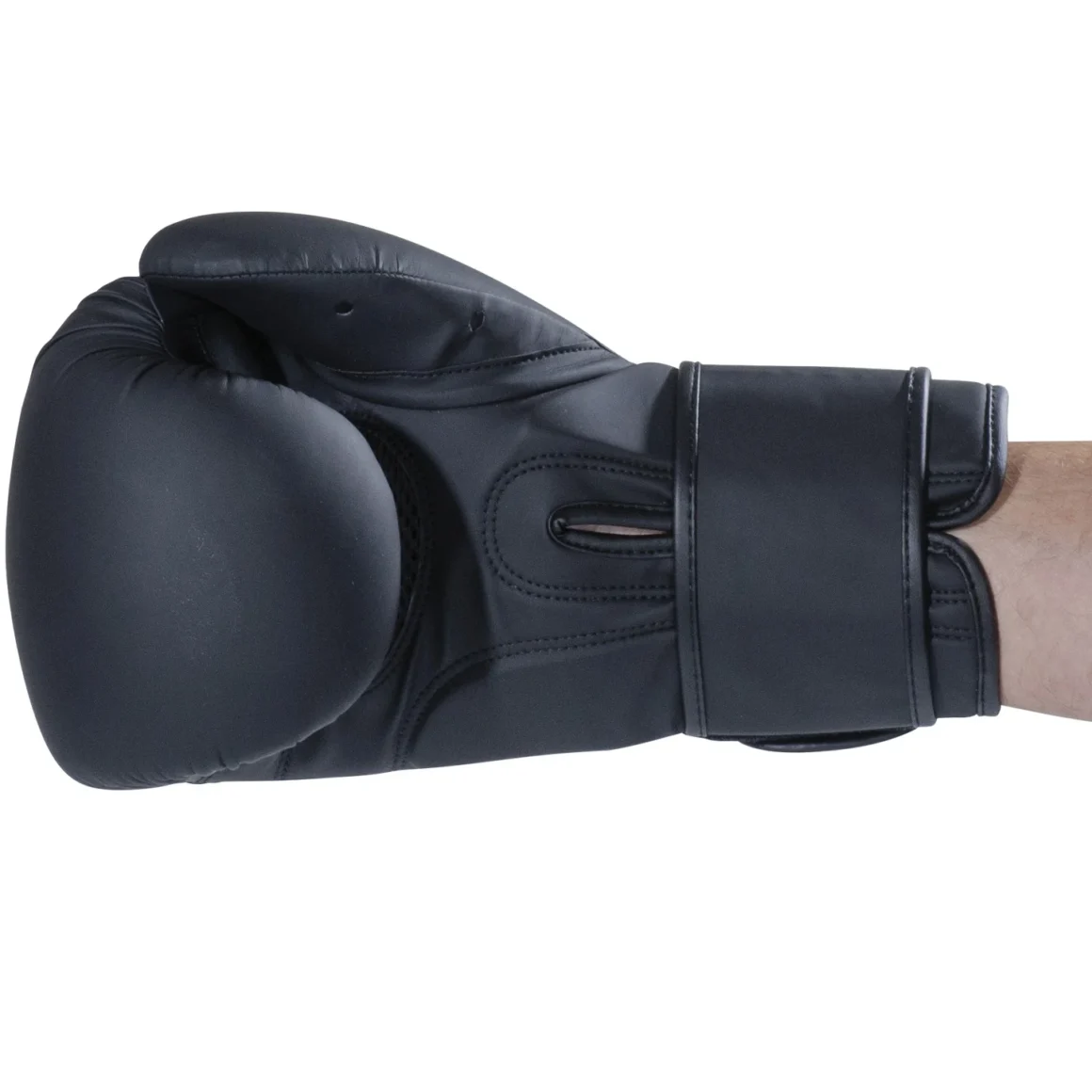 Kwon Boxhandschuhe Scratch Schwarz - Ansicht Innenhand seitlich