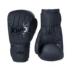 Kwon Boxhandschuhe Scratch Schwarz - Ansicht Paar Rückhand stehend und Innenhand auf Kopf stehend