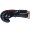 Kwon Boxhandschuhe Scratch Schwarz-Rot - Seitenansicht