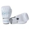 Kwon Boxhandschuhe Scratch Weiß-Silber - Ansicht Paar Rückhand und Innenhand
