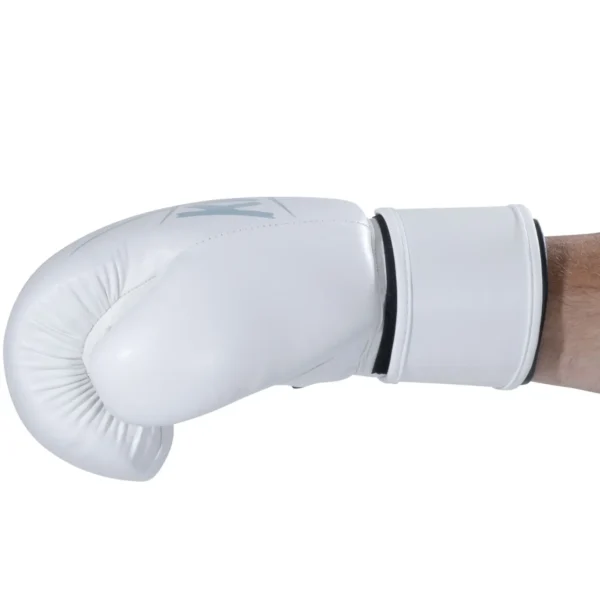 Kwon Boxhandschuhe Scratch Weiß-Silber - Seitenansicht