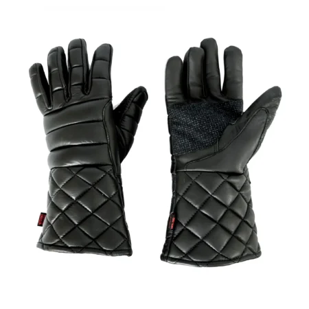 Red Dragon – Gepolsterte Schwertkämpferhandschuhe (Leder)