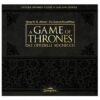 Buch „A Game of Thrones – Das offizielle Kochbuch“ von Chelsea Monroe-Cassel und Sariann Lehrer - Der schwarze Einband ist mit goldener Schrift und floralen Ornamenten gestaltet. Untertitel: Das Lied von Eis und Feuer.
