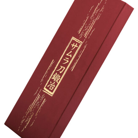 Samura Blacksmith Set aus 3 Küchenmessern schwarzer Griff - Produktverpackung mit asiatischen Mustern und goldener Schrift auf weißem Hintergrund