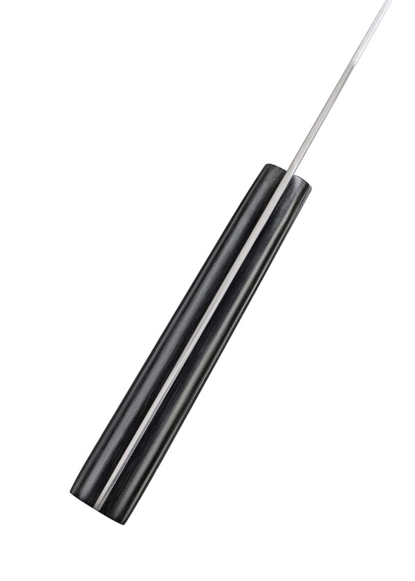 Samura DAMASCUS 67 Schinkenmesser 7,7 Zoll / 195 mm - Nahaufnahme Messer schräg nach oben zeigend