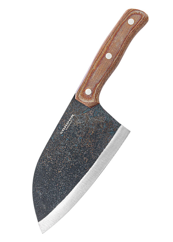 Condor Serbian Kuvar Cleaver Micarta, Carbonstahl - Messer zeigt nach links unten
