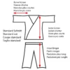 Danrho Judo Ju Jutsu Anzug O Goshi weiß - Größenansicht