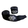 Kwon Professional Boxing Bandage leicht elastisch 3,5 m schwarz - Paar Vorderansicht geöffnet