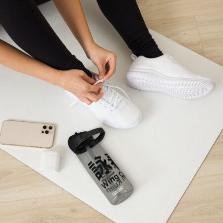 Wing Chun Wasserflasche mit umklappbarem Trinkhalm, 739 ml, BPA-freies Tritan®