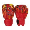 KWON Junior Graphic Boxhandschuhe rot – Ober- und Unteransicht der Handschuhe.