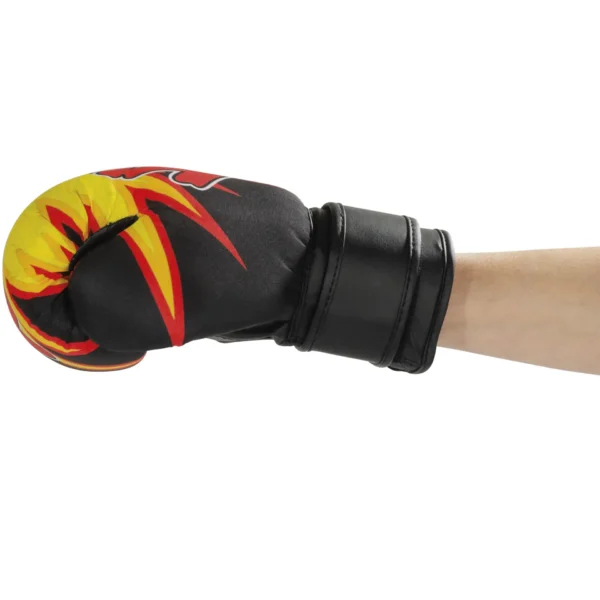 KWON Junior Graphic Boxhandschuhe schwarz-rot – Seitenansicht