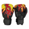 KWON Junior Graphic Boxhandschuhe schwarz-rot – Ober- und Unteransicht der Handschuhe.