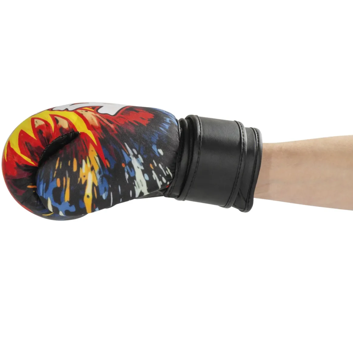 KWON Junior Graphic Boxhandschuhe schwarz-weiss– Seitenansicht