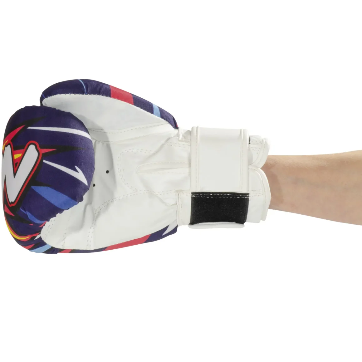 KWON Junior Graphic Boxhandschuhe weiss – Seitenansicht Unterseite