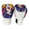 KWON Junior Graphic Boxhandschuhe weiss – Ober- und Unteransicht der Handschuhe.