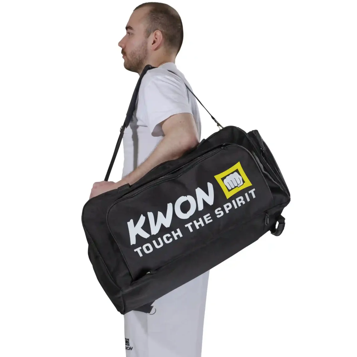 Kwon Duo Sporttasche Los Angeles mit Rucksackfunktion - über die Schulter getragen