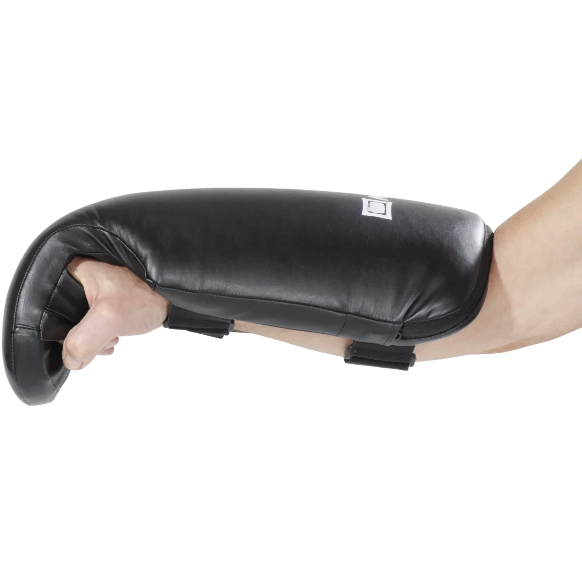 Kwon Unterarm Mitt Schlagpolster schwarz - Seitenansicht am Arm rechts