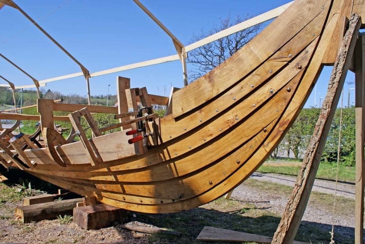 Original Nachbau eines Wikinger Schiffs